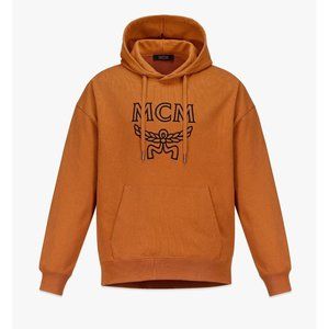 MCM Mens Classic Logo Cognac/Black Cotton Hoodie/Sweatshirt XL